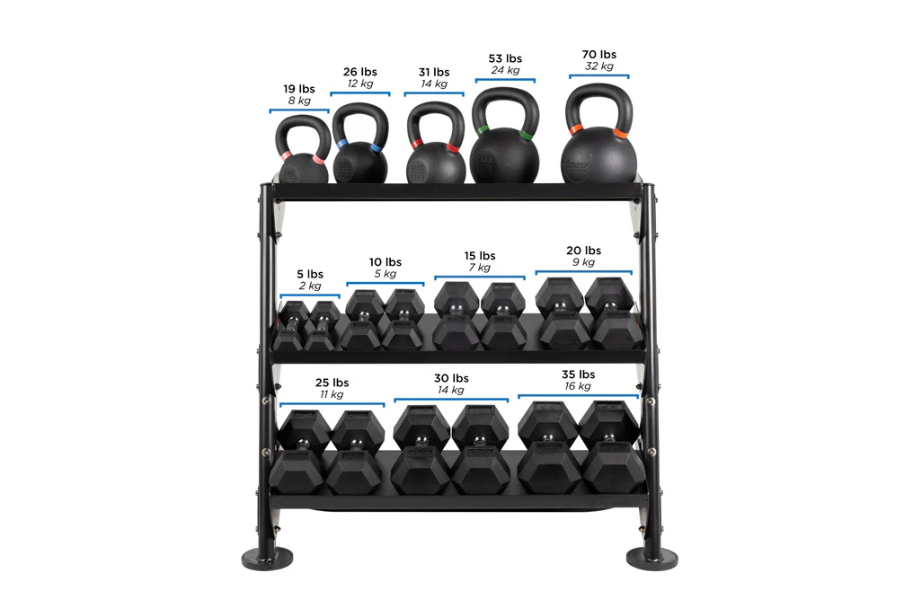 36" Dumbbell Rack With OPT (3rd-Tier) - Image 3